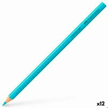 Цветные карандаши Faber-Castell Colour Grip бирюзовый (12 штук)