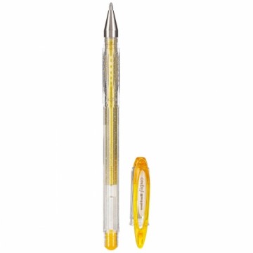 Liquid ink ballpoint pen Uni-Ball Sparkling UM-120SP Позолоченный 12 штук