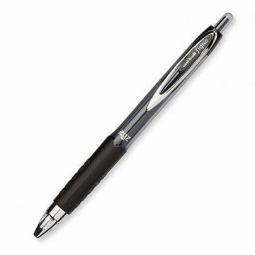 Liquid ink ballpoint pen Uni-Ball Rollerball Signo UM-207 Чёрный 12 штук