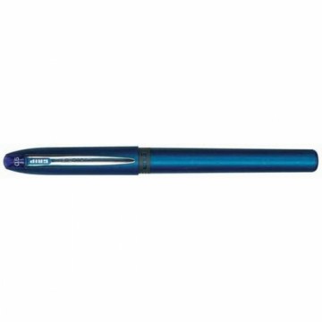 Liquid ink ballpoint pen Uni-Ball Grip Micro UB-245 Zils 12 gb.