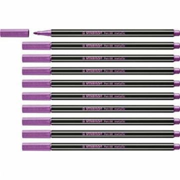 Felt-tip pens Stabilo Pen 68 metallic (10 Pieces)