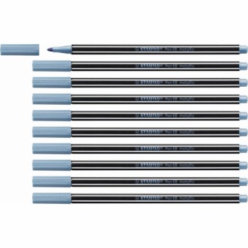 Marķieris Stabilo Pen 68 metallic Zils 10 gb.