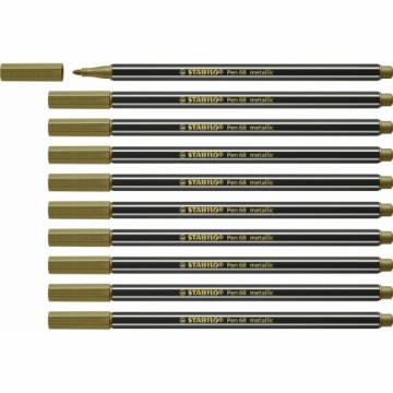 Marķieris Stabilo Pen 68 metallic Bronza 10 gb.