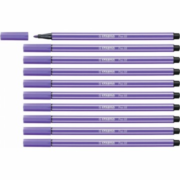 Фетр Stabilo Pen 68 Фиолетовый 10 штук
