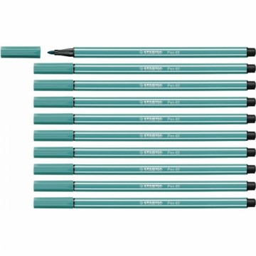 Фетр Stabilo Pen 68 бирюзовый 10 штук