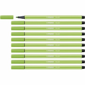 Фетр Stabilo Pen 68 10 штук Светло-зеленый