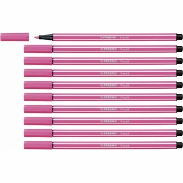 Фетр Stabilo Pen 68 Розовый 10 штук