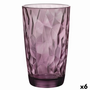 Стакан Bormioli Rocco Diamond Фиолетовый Cтекло (470 ml) (6 штук)