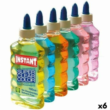 Гель клей Playcolor Instant Разноцветный 180 ml (6 штук)