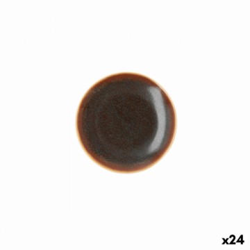 Плоская тарелка Ariane Decor Керамика Коричневый (Ø 15 cm) (24 штук)