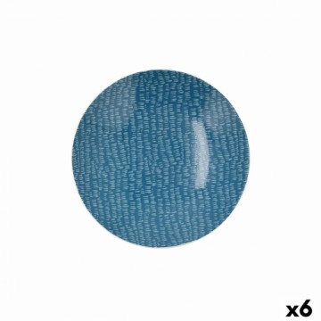Dziļais šķīvis Ariane Coupe Ripple Keramika Zils (20 cm) (6 gb.)