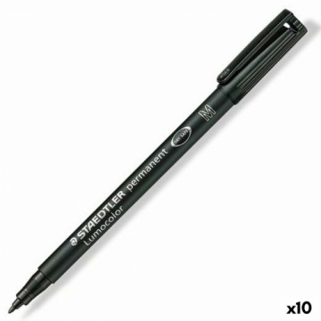 Permanent marker Staedtler Lumocolor 317-9  Black (10 Units)