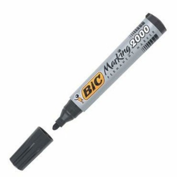 Permanentais marķieris Bic Marking 2000 Melns 12 gb.