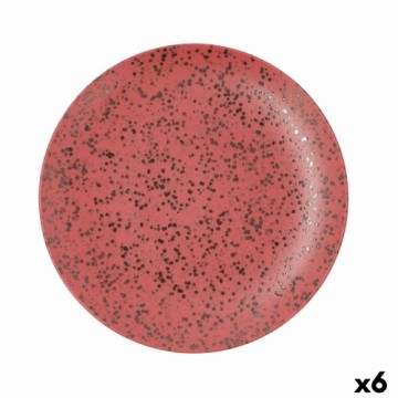 Flat plate Ariane Oxide Ceramic Red (Ø 31 cm) (6 Units)