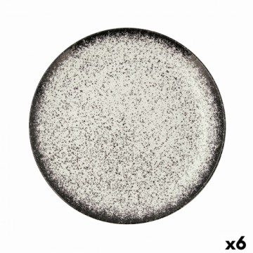 Плоская тарелка Ariane Rock Керамика Чёрный (Ø 31 cm) (6 штук)