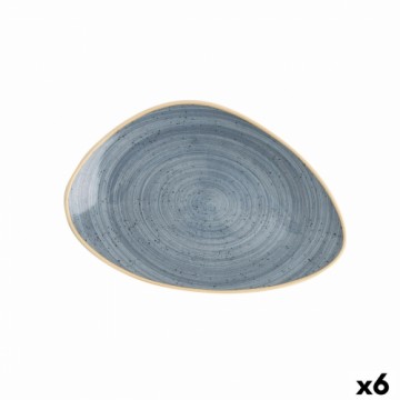 Плоская тарелка Ariane Terra Треугольный Керамика Синий (Ø 29 cm) (6 штук)