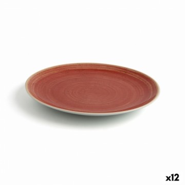 Плоская тарелка Ariane Terra Керамика Красный (Ø 21 cm) (12 штук)