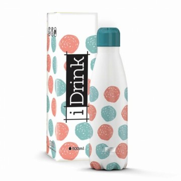 Термобутылку iTotal Dots Белый Нержавеющая сталь (500 ml)