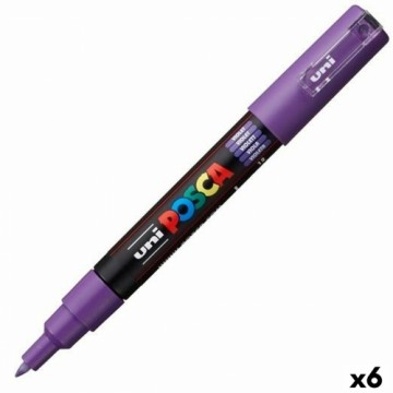 Фетр POSCA PC-1M Фиолетовый (6 штук)