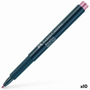 Marķieris Faber-Castell Metallics Berry Nice Rozā (10 gb.)