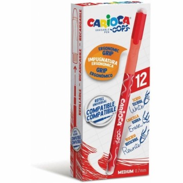 Ручка Carioca Oops Красный 0,7 mm (12 штук)