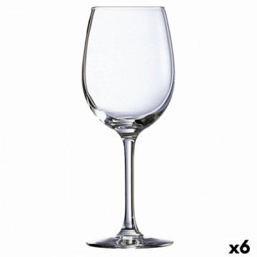 Bigbuy Home Vīna glāze Ebro Caurspīdīgs Stikls (580 ml) (6 gb.)