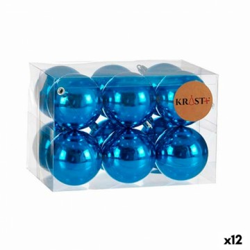 Krist+ Christmas Balls Set Синий Пластик (Ø 7 cm) (12 штук)