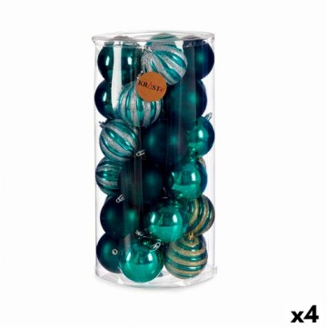 Krist+ Christmas Balls Set Синий PVC (8 x 9 x 8 cm) (4 штук)