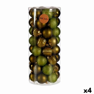 Krist+ Christmas Balls Set Зеленый Пластик (6 x 7 x 6 cm) (4 штук)