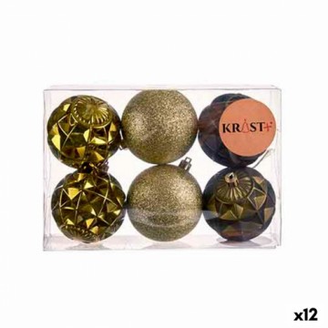 Krist+ Christmas Balls Set Ø 7 cm Zaļš PVC (12 gb.)