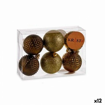 Krist+ Christmas Balls Set Ø 6 cm Zaļš PVC (12 gb.)