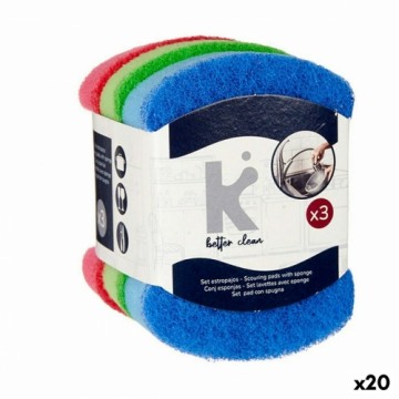 Bigbuy Home Scouring Pads Set Разноцветный Губка (20 штук)