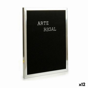 Gift Decor Картина Серебристый Чёрный панель 144 Слова (2,5 x 50,5 x 40,5 cm) (12 штук)