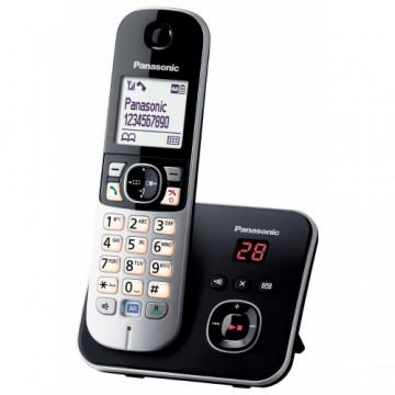Стационарный телефон Panasonic Corp. KX-TG6821FRB Чёрный Серый
