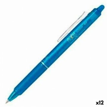 Ручка Pilot Frixion Clicker Стираемые чернила Светло Синий 0,4 mm 12 штук