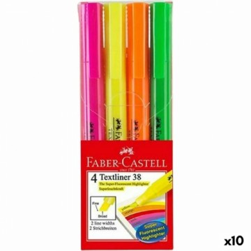 Fluorescējošo Marķieru Komplekts Faber-Castell Textliner 38 10 gb.