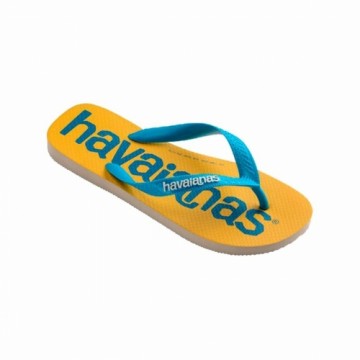 Шлепанцы для женщин Havaianas Top Logomania Синий Жёлтый