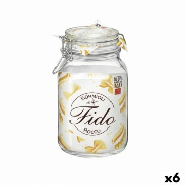 Food Preservation Container Bormioli Rocco fido Transparent Glass (2 L) (6 Units)