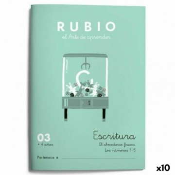 Writing and calligraphy notebook Rubio Nº03 испанский 20 Листья 10 штук