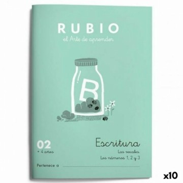 Writing and calligraphy notebook Rubio Nº02 испанский 20 Листья 10 штук