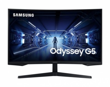 Samsung  
         
       Curved Gaming Monitor  LC27G55TQBUXEN 27 ", VA, WQHD, 2560 x 1440, 16:9, 1 ms, 300 cd/m², Black, 144 Hz, HDMI ports quantity 1