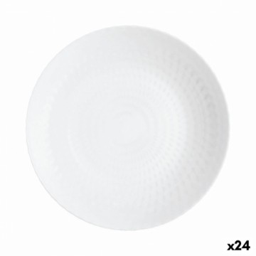 Dziļais šķīvis Luminarc Pampille Balts Stikls (20 cm) (24 gb.)