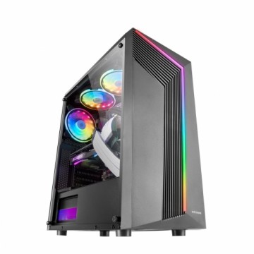 ATX Kārba Mars Gaming MC-X7 Negro Caja PC Gaming ATX Frontal ARGB Ventilador 12cm RGB Ventana Lateral Completa