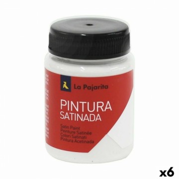 Tempera La Pajarita L-21 Balts Satīna apdare Skolas (35 ml) (6 gb.)