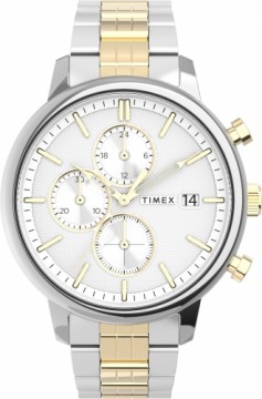Timex Chicago Chronograph 43mm Nerūsējošā tērauda rokassprādzes pulkstenis TW2V01800