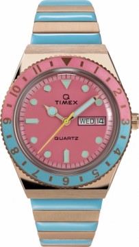 Q Timex Malibu 36mm Часы с ремешком расширения из нержавеющей стали TW2U81500