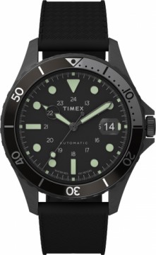 Timex Navi XL Automatic 41mm Sintētiskās gumijas siksnas pulkstenis TW2U99900