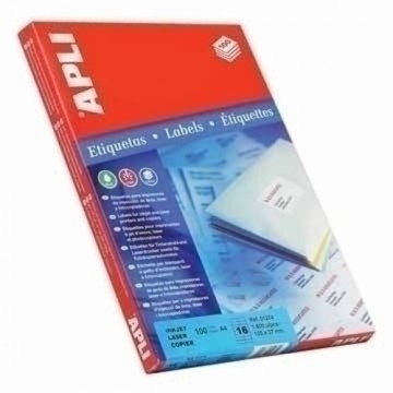 Printer Labels Apli 100 Sheets 64 x 33,9 mm White