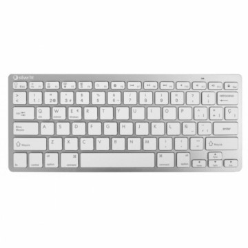 Клавиатура Silver HT Teclado Inalámbrico Colors Edition - Blanco Испанская Qwerty Серебристый