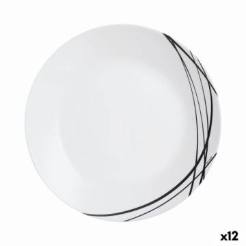 Плоская тарелка Arcopal Domitille Двухцветный Cтекло (25 cm) (12 штук)